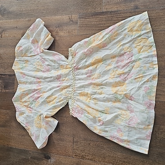 Wayf Plaza Cut-Out Floral Mini Dress Size Large NWT - Picture 10 of 12